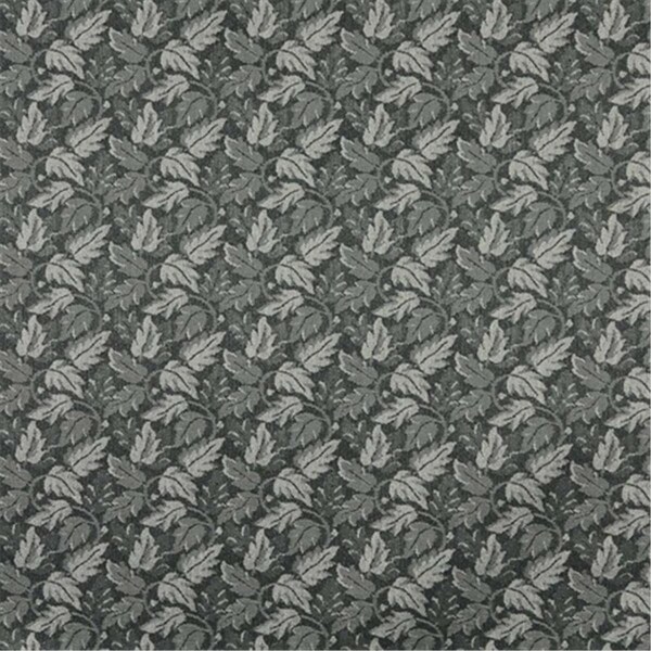 Designer Fabrics 54 in. Wide Black- Leaf Floral Heavy Duty Crypton Commercial Grade Upholstery Fabric F700 - main